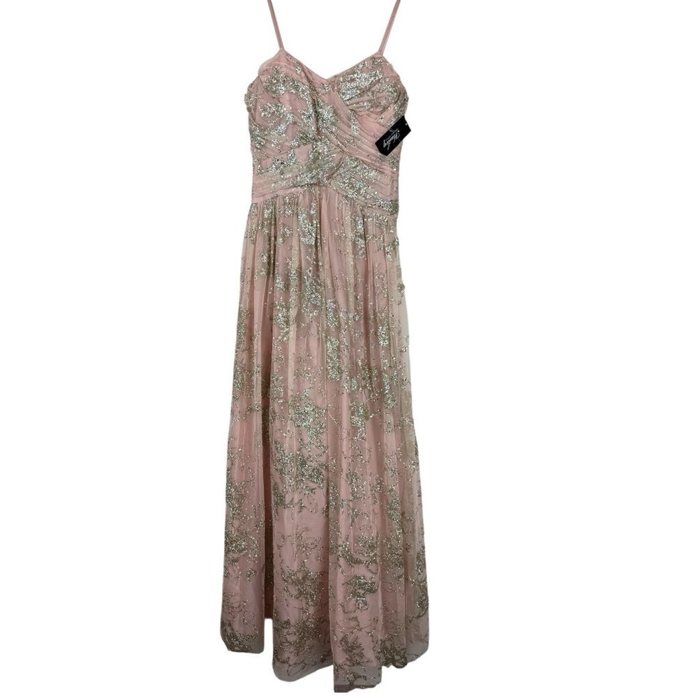 Hailey Adrianna Papell Glitter Tulle Ball Gown NWT sz 8